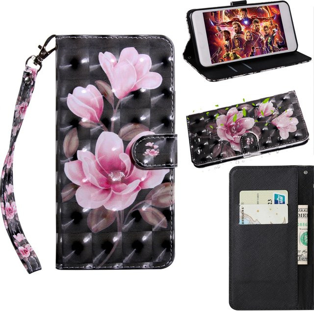 Leder-Brieftasche mit Magnetverschluss als Flip-Case für Samsung Galaxy (verschiedene Modelle), Mehrfarbig - Bild 1