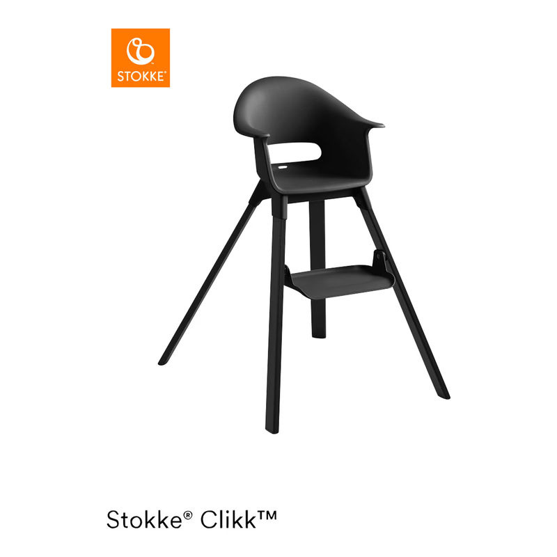 Stokke Clikk Hochstuhl aus Buchenholz in Blau mit 5-Punkt-Gurt für Babys - Bild 2