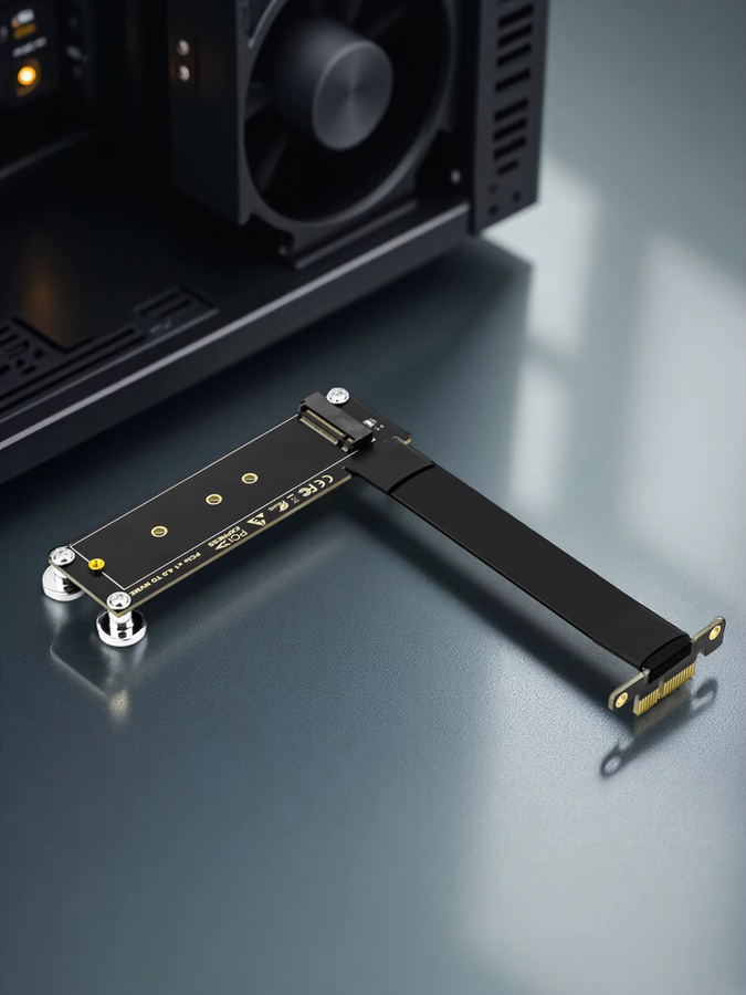 Fenvi M.2 NVMe zu PCIe Adapter Erweiterungskarte mit Magnet Pad für SSD 2230 2242 2260 2280 in Schwarz - Bild 4