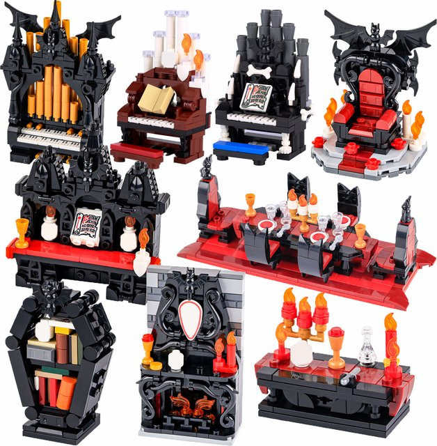 BRICKPANDA MOC Vampir Bausteine Halloween, Modell Spielzeug Set - Bild 1