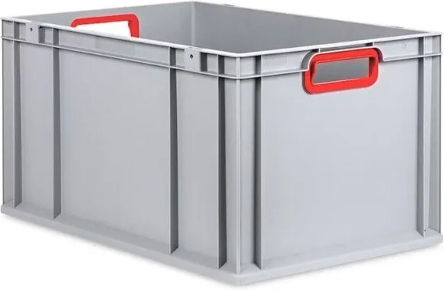 PROREGAL Eurobox Nextgen Color Transportbox mit verstärktem Boden, Rot, H x B x T: 32 x 40 x 60 cm, 65 Liter - Bild 1