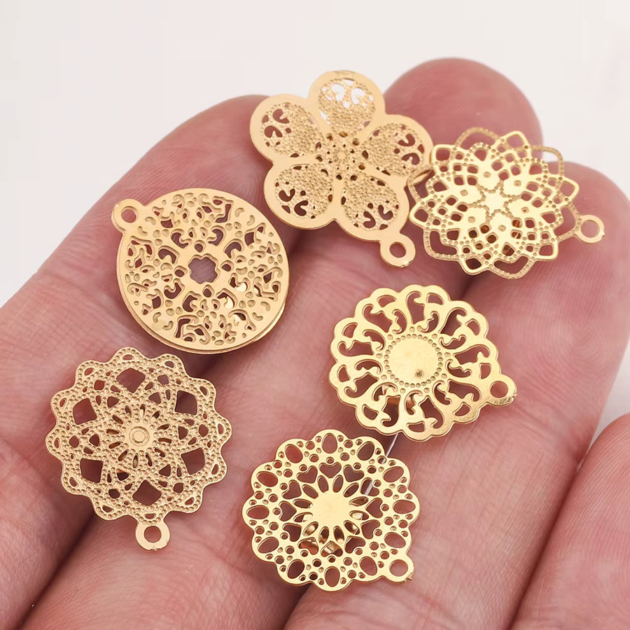 Aiovlo Blumen-Ohrstecker mit Schleife, 10 Stück - Bild 2