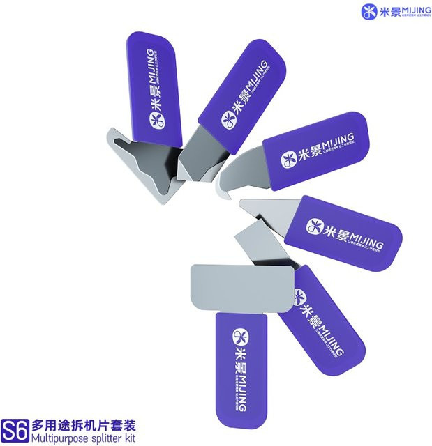 Mijing S6 Demontage Klingen-Kit für CPU-Zinn- und Kleberreinigung sowie zur Bildschirmreparatur und zum Öffnen von Telefonen - Bild 1