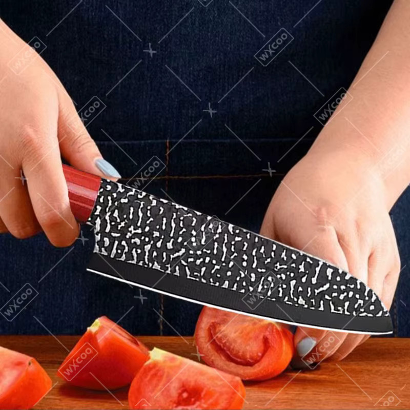 WXCOO Professionelles Santoku-Messer aus Edelstahl für die Küche - Bild 2