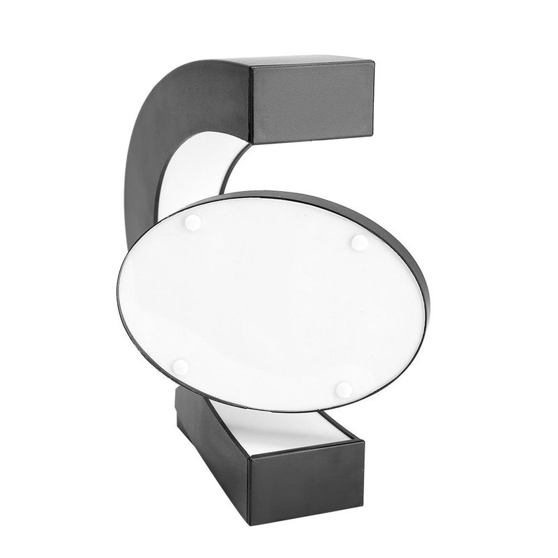 KONNWEI Magnetischer Schwebender Bilderrahmen in C-Form mit LED-Beleuchtung, Tischaufsteller für moderne Dekoration, Breite: 30 cm, Höhe: 20,8 cm, Tiefe: 4,4 cm - Bild 7