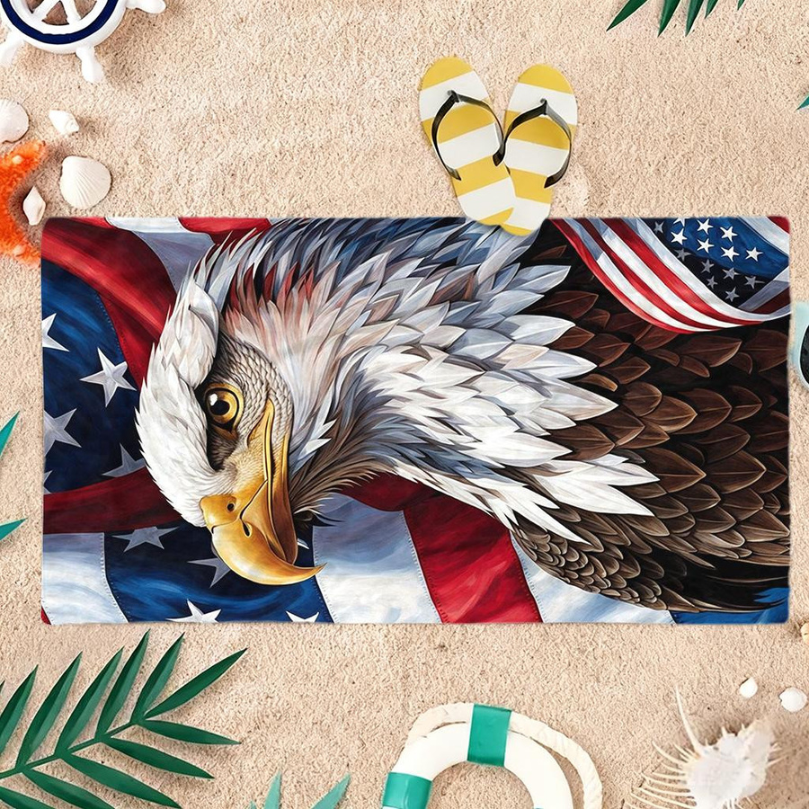 Schnelltrocknendes Strandtuch USA Jubiläum von JMG Household Supplies, Mehrfarbig, B: 60 cm, H: 40 cm - Bild 7