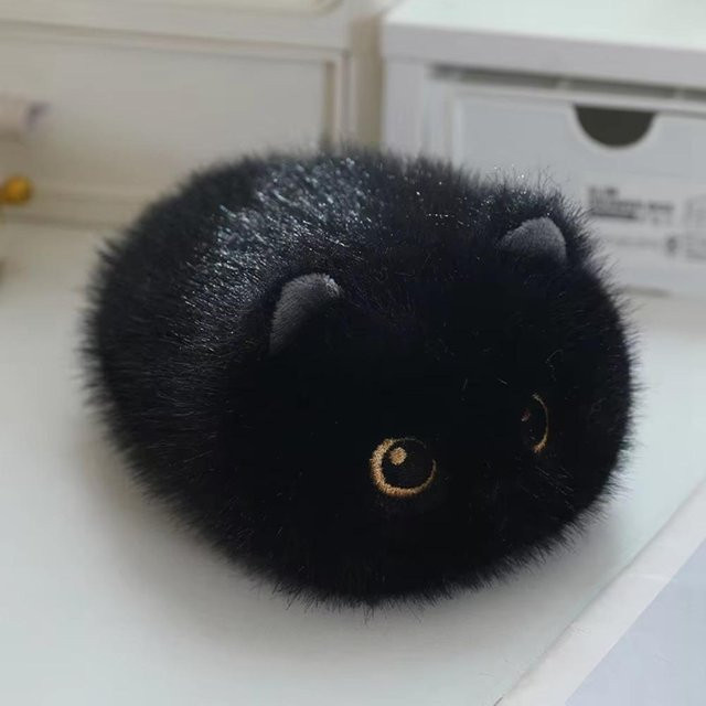 Yiran toy Schwarze Katze Plüschtier, 20cm, ab 3 Jahren - Bild 1
