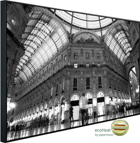 papermoon EcoHeat Infrarotheizung in Schwarz und Weiss mit Matt-Effekt und App-Steuerung - Bild 1