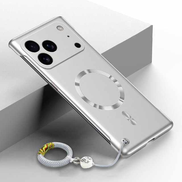 Lucky Ring Fundas Magnetische Handyhülle für HUAWEI HONOR 600 Pro, Rahmenlose MagSafe kompatible Schutzhülle aus mattem PC in Rot - Bild 1
