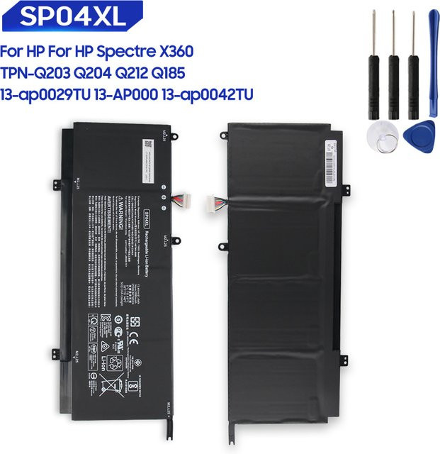 Ersatzakku SP04XL für HP Spectre X360 in Schwarz - Bild 1