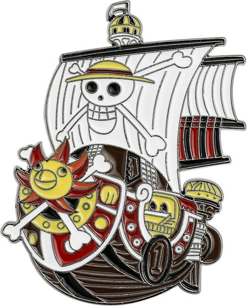 Bandai Brosche Piratenschiff, Metall, Emaille, Unisex - Bild 1