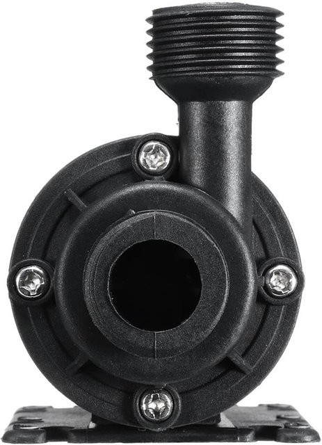 Extrem leise Mini-DC-12-V-Tauchwasserpumpe mit bürstenlosem Motor, 800 l/h, Schwarz - Bild 1