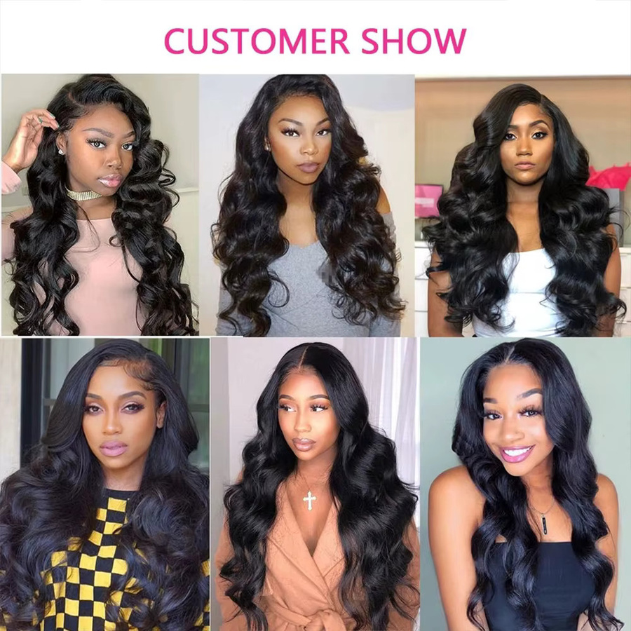 MIHUGASS Body Wave Haarbündel, Brasilianisches Echthaar, 38-40 Zoll - Bild 6