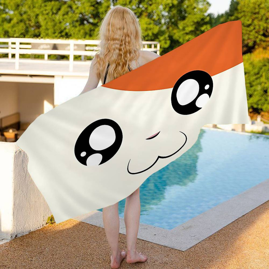 Dalangpa Hamtaro Mikrofaser Strandtuch, weiches und saugfähiges Handtuch für Strand, Yoga und Sport, Breite: 40 cm, Höhe: 60 cm - Bild 3