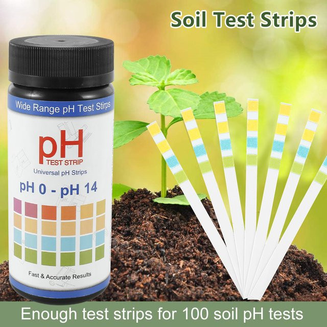 PH-Teststreifen für den Boden zur Messung des pH-Werts von 0 bis 14, Bodentestpapier zur Pflanzenpflege für Garten und Rasen, Mehrfarbig - Bild 1