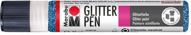 Marabu Glitter Pen in Grün - Glitter-Saphir - Bild 1