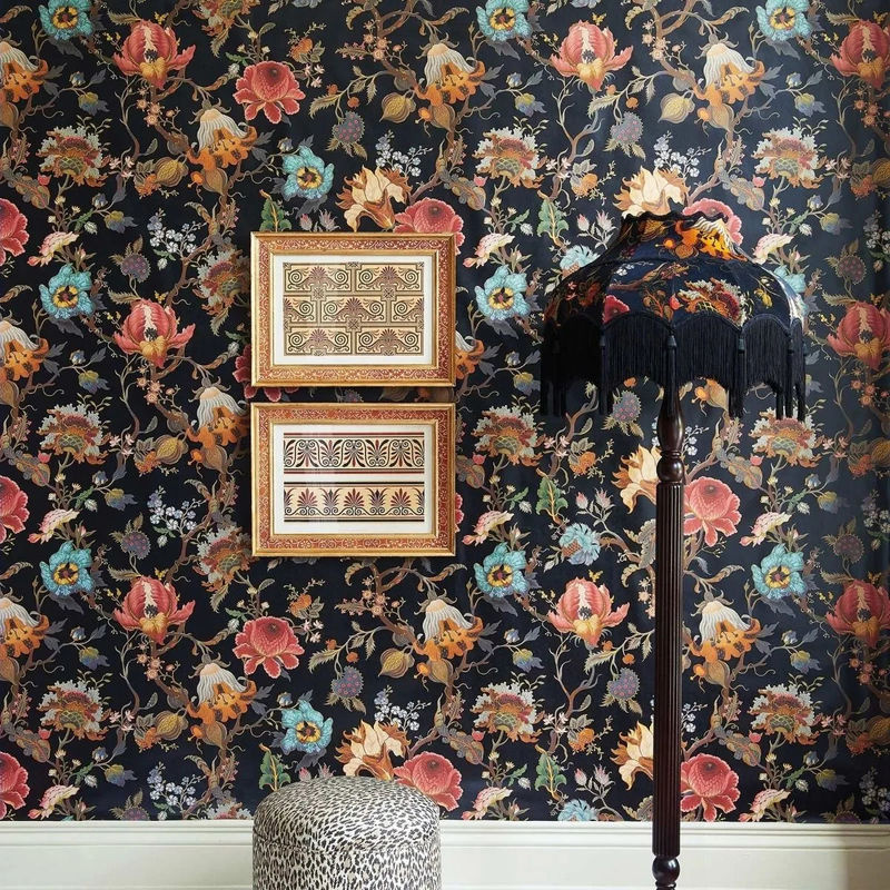 House of Hackney Wandtattoo Artemis Mural in Schwarz und Multicolour mit floralem Botanical Design - Bild 2
