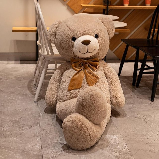 Yiran Furniture Großer Bär Plüschtier Puppe, 90cm, ab 7 Jahren - Bild 1