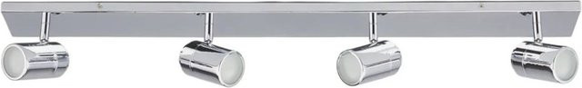 Lindby Deckenlampe Dejan Badezimmerleuchte aus Metall in Chrom, 4-flammig, GU10, spritzwassergeschützt IP44 - Bild 1