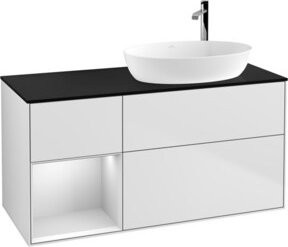 V&B Waschtischunterschrank Finion in Weiß lackiert, Breite: 120 cm, Tiefe: 50,1 cm, Höhe: 50,1 cm - Bild 1