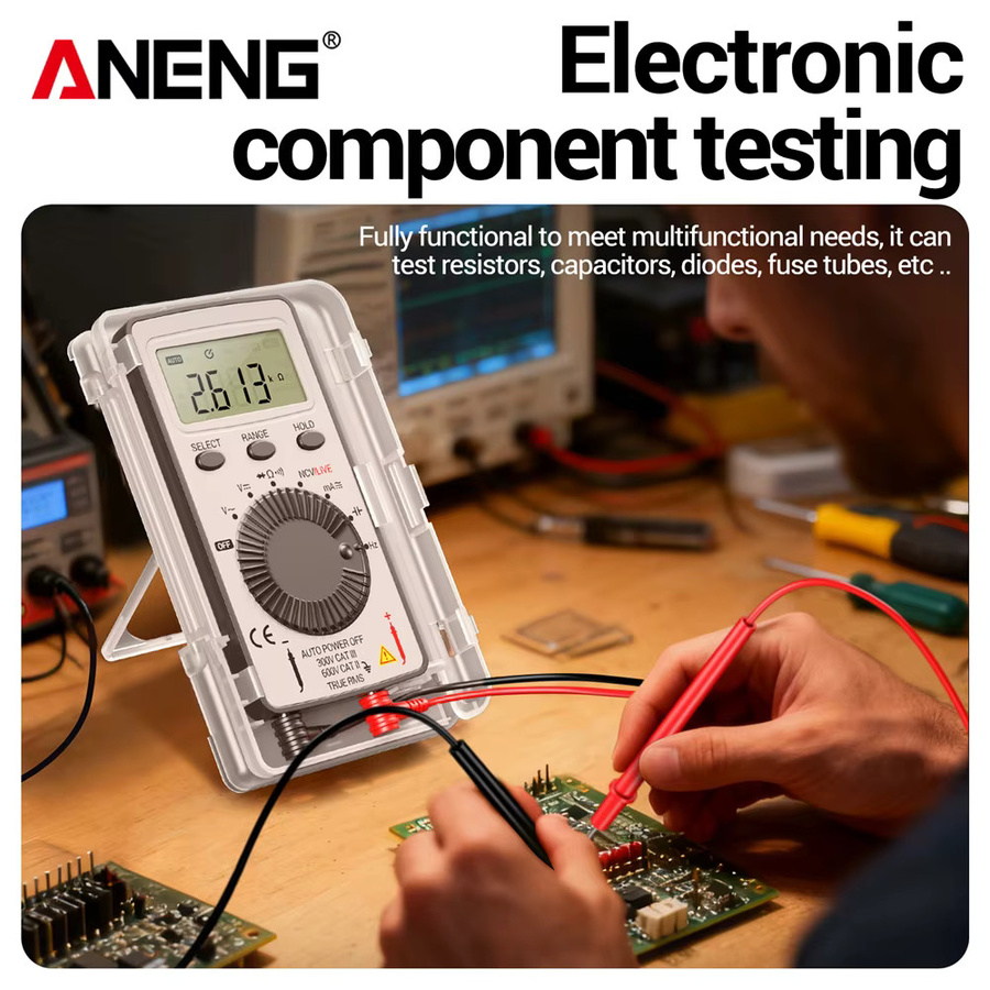 ANENG AN101 Digitales Mini-Multimeter Professioneller AC/DC-Spannungsprüfer und Kfz-Stromtester - Bild 4