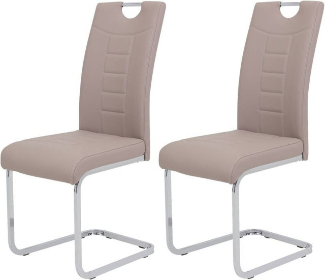 Hela Schwingstuhl Ruby 2er Set Cappuccino Kunstleder B/H/T: 44 x 103 x 60 cm - Bild 1