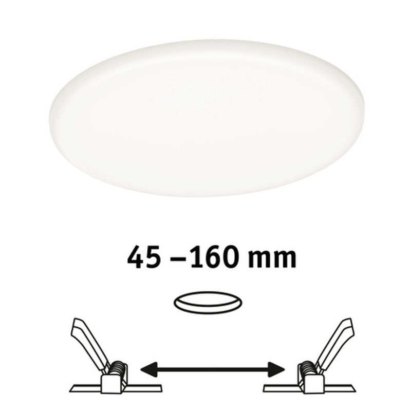 Paulmann Veluna VariFit LED-Einbauleuchte Panel, weiss, Breite: 18,5 cm - Bild 2