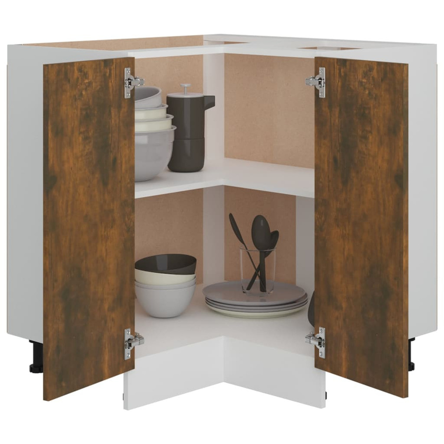 vidaXL Küchenschrank aus Holzwerkstoff in Räuchereiche, B/T/H: 75,5 x 75,5 x 80,5 cm - Bild 4