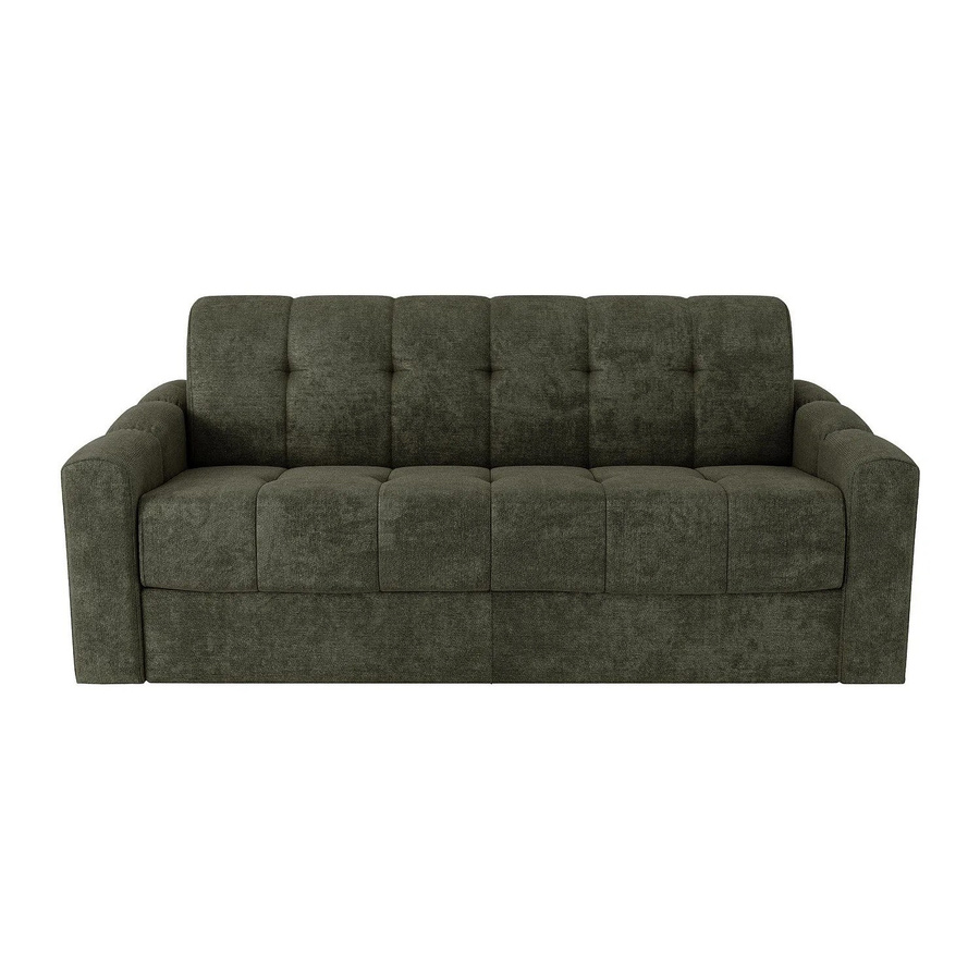 Vente-unique Schlafsofa Darielo in Khaki mit Stoffbezug, Breite: 190 cm, Breite: 140 cm, Tiefe: 190 cm - Bild 2