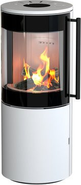 THERMIA Kaminofen aus Stahl in Weiß mit 7 kW Leistung - Bild 1