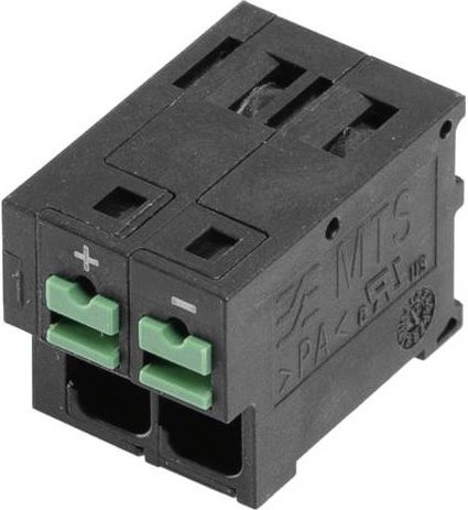 Weidmüller Leiterplattenklemme 4mm² Polzahl 2 Schwarz 44 Stück - Bild 1