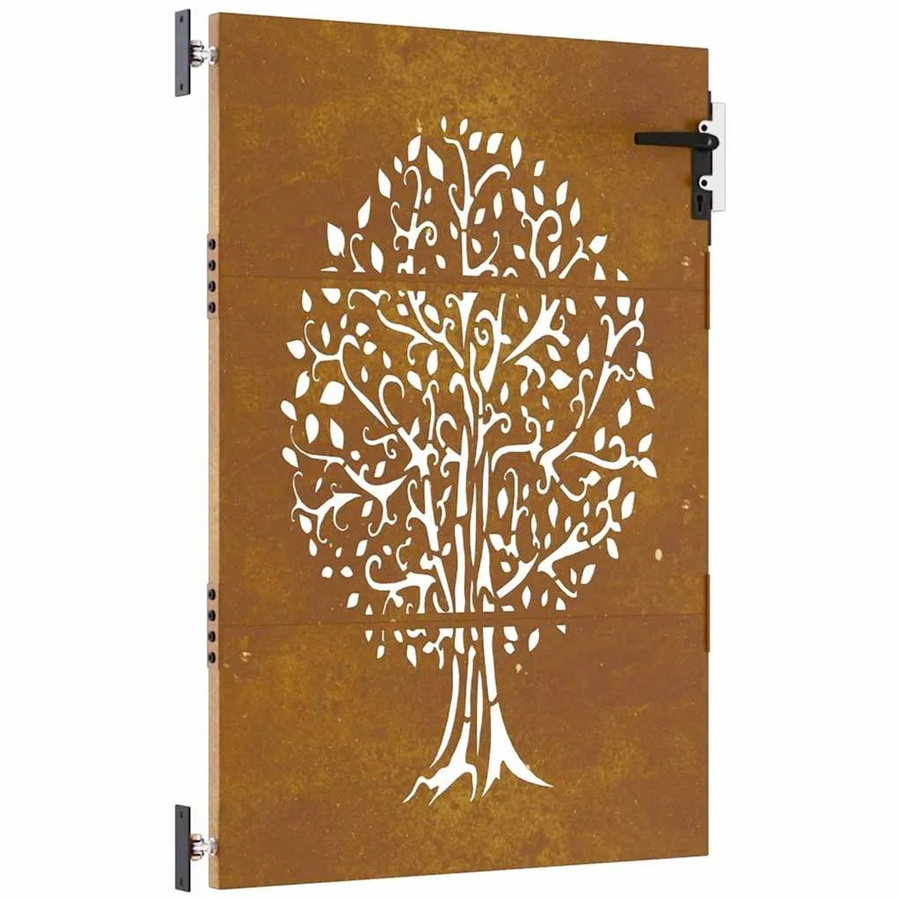 vidaXL Gartentor aus Cortenstahl mit Baum-Design in Braun, B: 85 cm, H: 150 cm - Bild 2