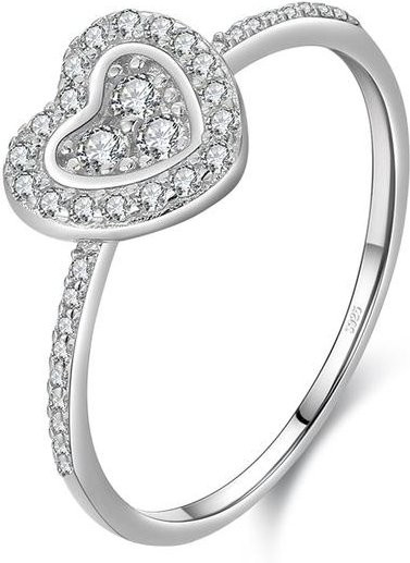 YIRAN Jewelry Herzring, 925 Silber, Zirkonia, Damen - Bild 1