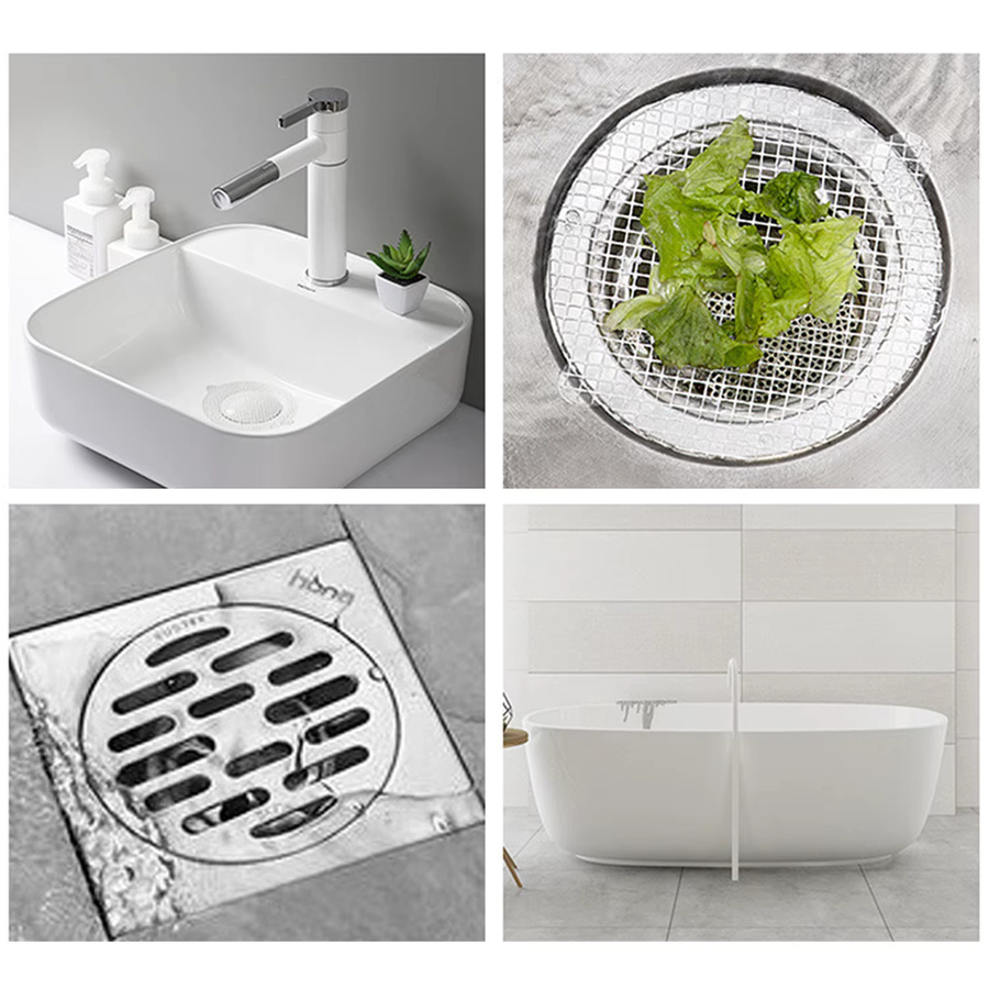 Jaysuing 10er Set Runde Einweg Bodenablauf Aufkleber als Haarstopper Filter für Dusche und Badezimmer - Bild 3