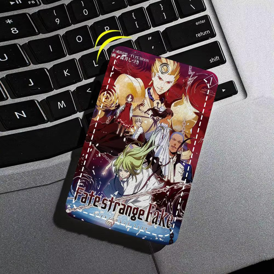 Schlüsselanhänger Leder, Kartenhalter, Fate Strange Anime - Bild 5