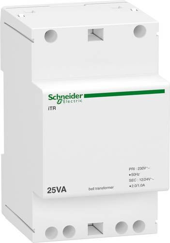 Schneider Electric A9A15215 Klingel-Transformator in Weiß, 12 V, 16 V, 24 V, 32 V, 25 A - Bild 1