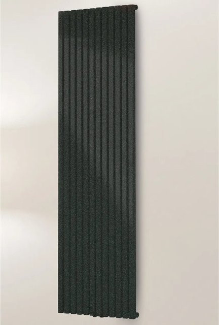 Schulte Design-Heizkörper Lyon mit Mittelanschluss in Pearlschwarz - Bild 1