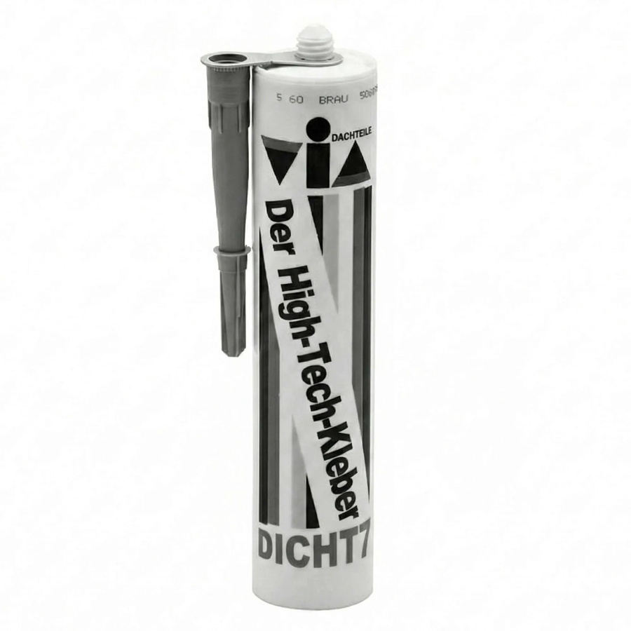 Zambelli Universal Klebe- und Dichtstoff DICHT7 Grau 310 ml für die Dachentwässerung - Bild 2