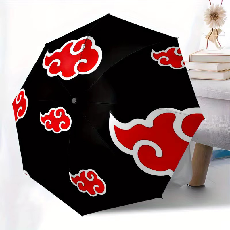 Bandai Akatsuki-Wolken-Regenschirm mit Cartoon-Muster in Multicolour - Bild 2