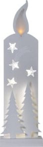 Star Trading LED-Fensterleuchter Star 650-18 weiß hängend aus Holz - Bild 1