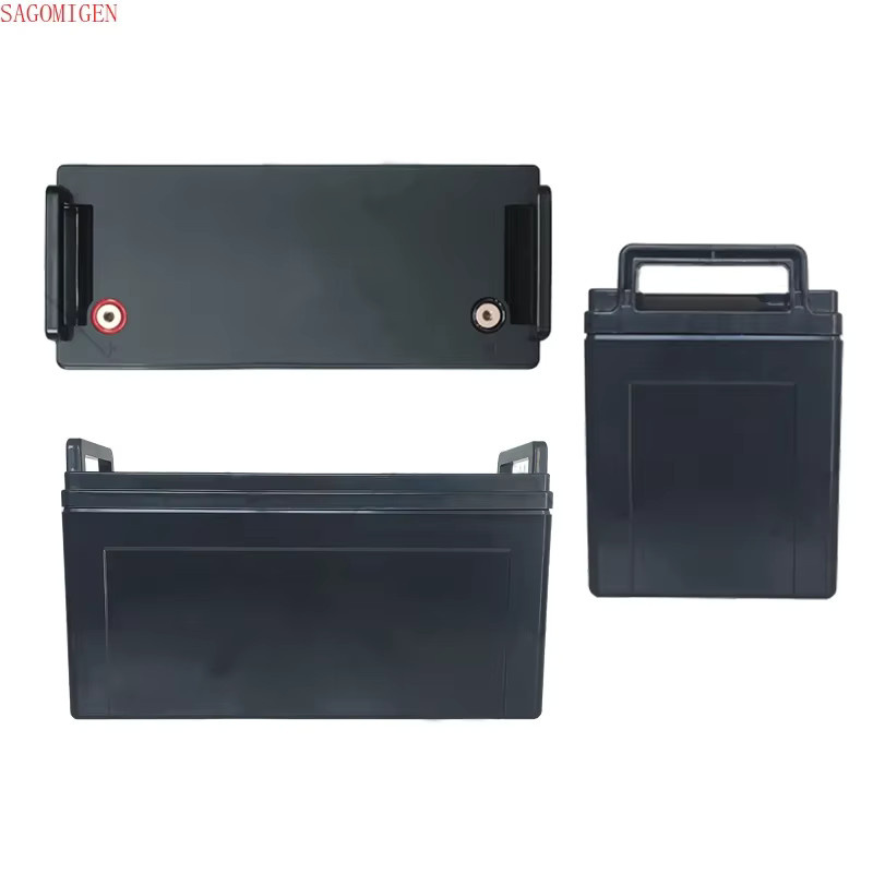 SAGOMIGEN LiFePO4 Batterie-Aufbewahrungsbox für Solarzellen, Caravan und Yacht, wasserdichtes Kunststoffgehäuse, Farbe: Schwarz - Bild 3