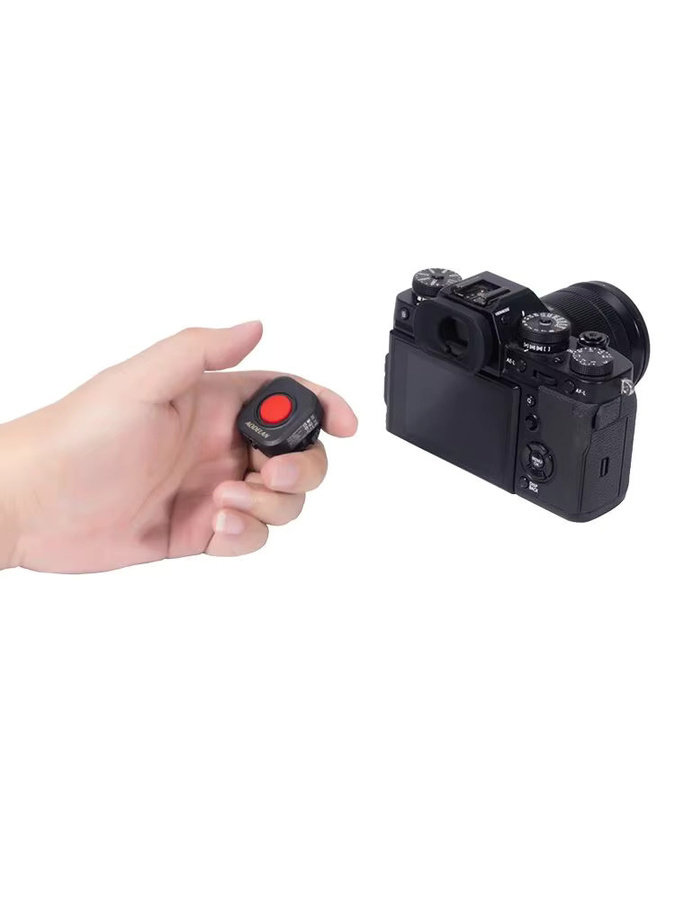 AODELAN Wiederaufladbare kabellose Kamera-Fernbedienung als Aufnahmeknopf für Obergriff, Video Start/Stopp Fernauslöser für Canon Sony Fujifilm, Schwarz - Bild 5