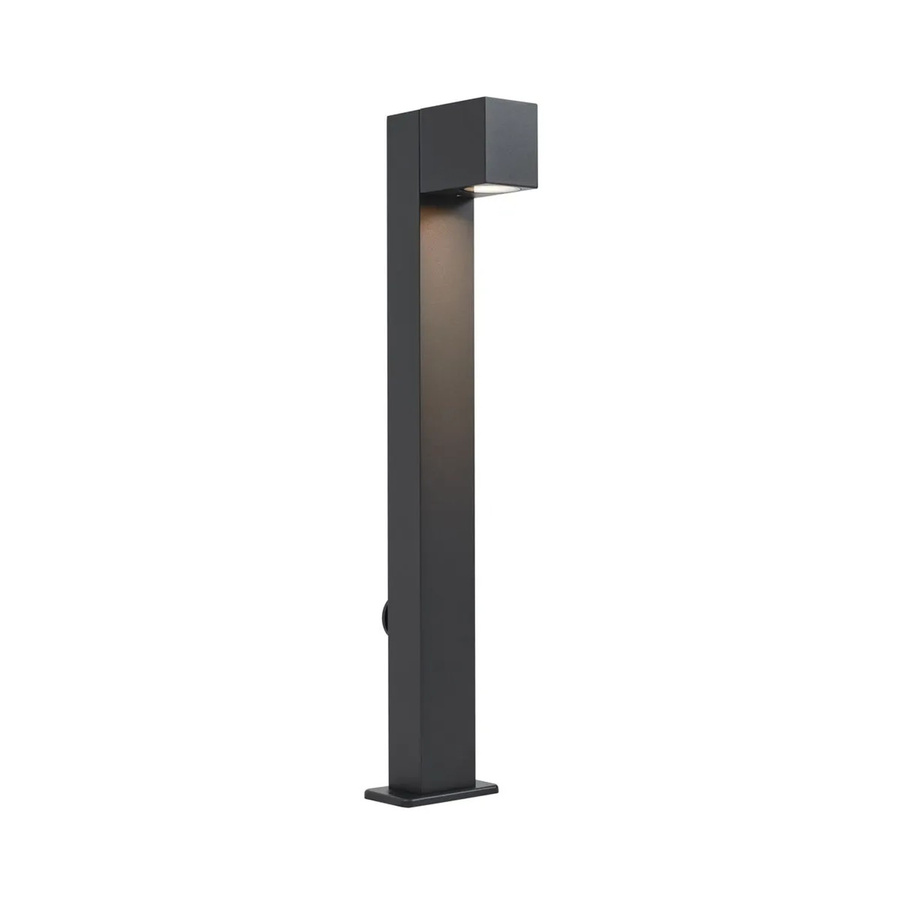 QAZQA Baleno Moderne Außenstehleuchte Schwarz mit Steckdose IP44, Höhe: 65 cm - Bild 2