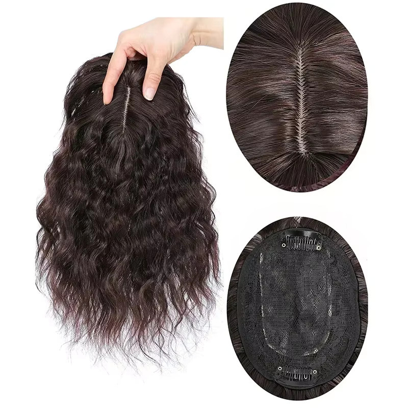ISIGROSI Clip-in-Haarteil-Extensions, lockig mit Pony, Damen - Bild 6