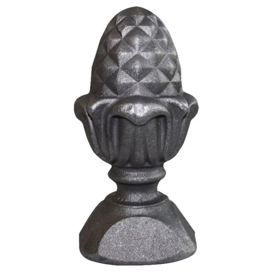 FeNau Zaunspitze aus Edelstahl in Grau, quadratisch, B/T: 60 x 60 mm, Höhe: 125 mm - Bild 2