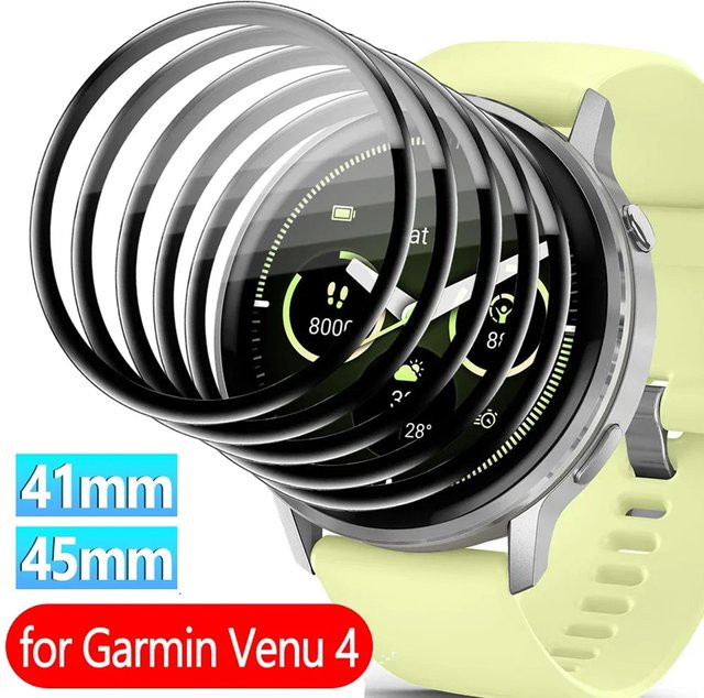 Garmin Displayschutzfolie, Silikon, transparent, Venu 4 45 mm 41 mm - Bild 1