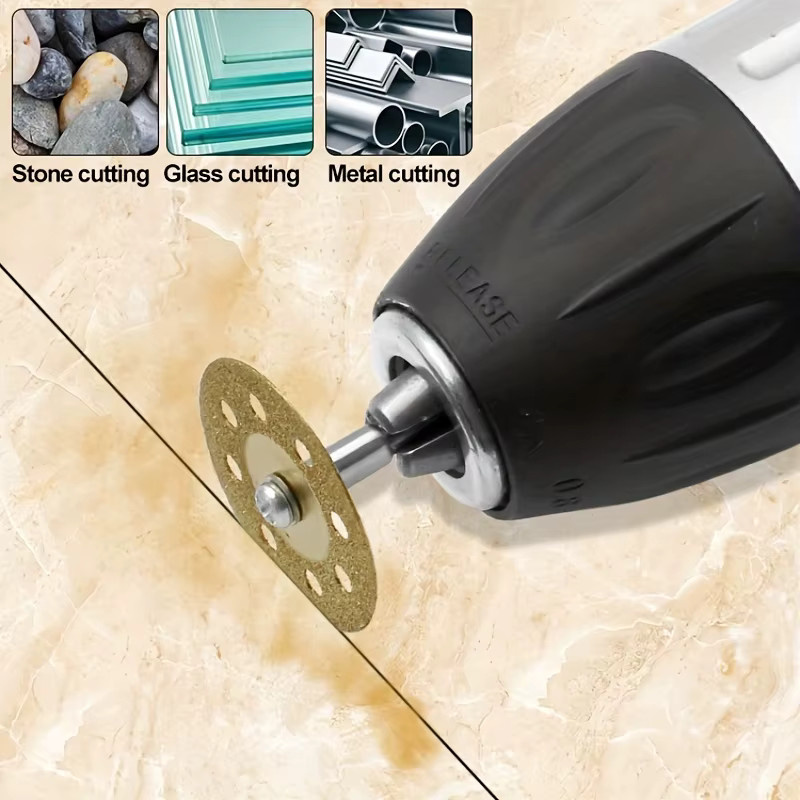 Dremel 10-teiliges Diamant-Trennscheiben-Set in Gold für Rotationswerkzeuge - Bild 4