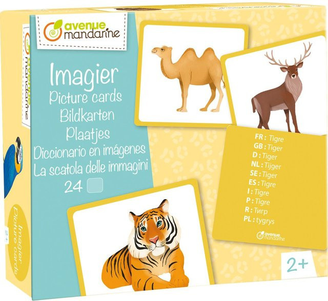 Avenue Mandarine Lernspiel Bildkarten Wildtiere ab 2 Jahren - Bild 1