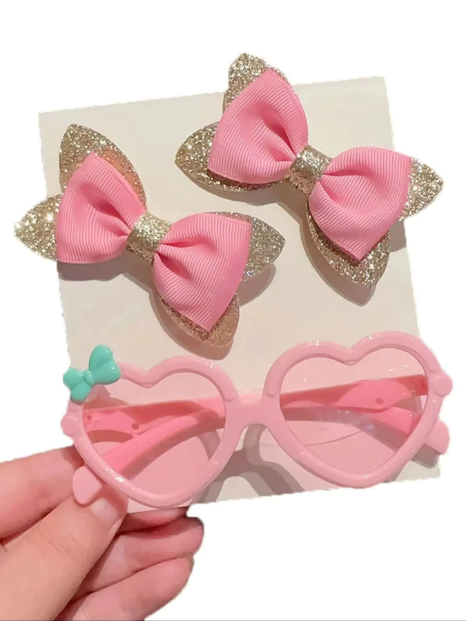 Haarspange Schleife, Herzförmig, 3/6 Teile Set - Bild 2