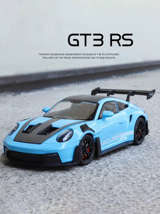 RMZ city 911 GT3 Sportwagen Modell, 1:24, mit Licht und Sound, Metall - Bild 5